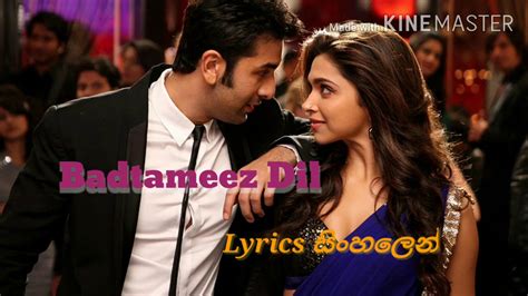 badtameez dil lyrics|badtameez dil lyrics romanized.